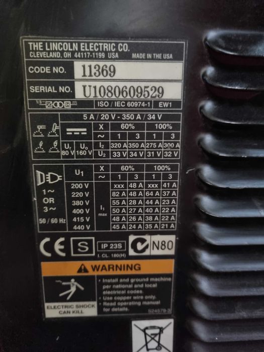 Półautomat Lincoln invertec 350Pro