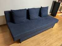 Kanapa Sofa Ikea Asarum Granatowa.