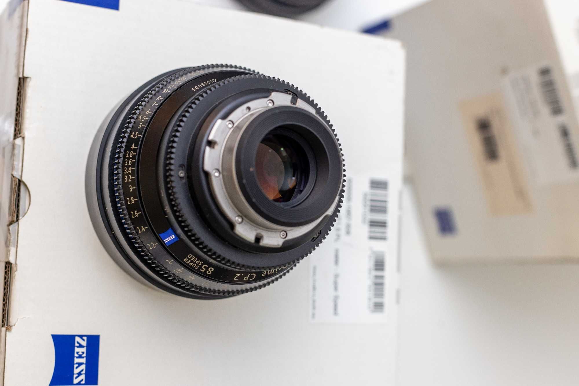 Objectivas Carl Zeiss CP2 com PL mount