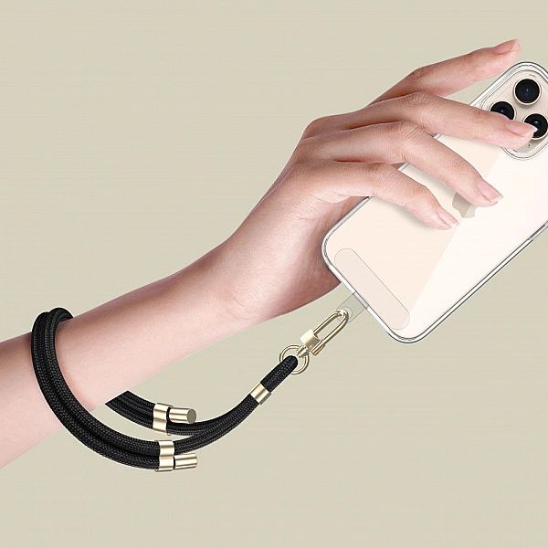 Tech-Protect C4S Rope Wrist Strap Black/Gold