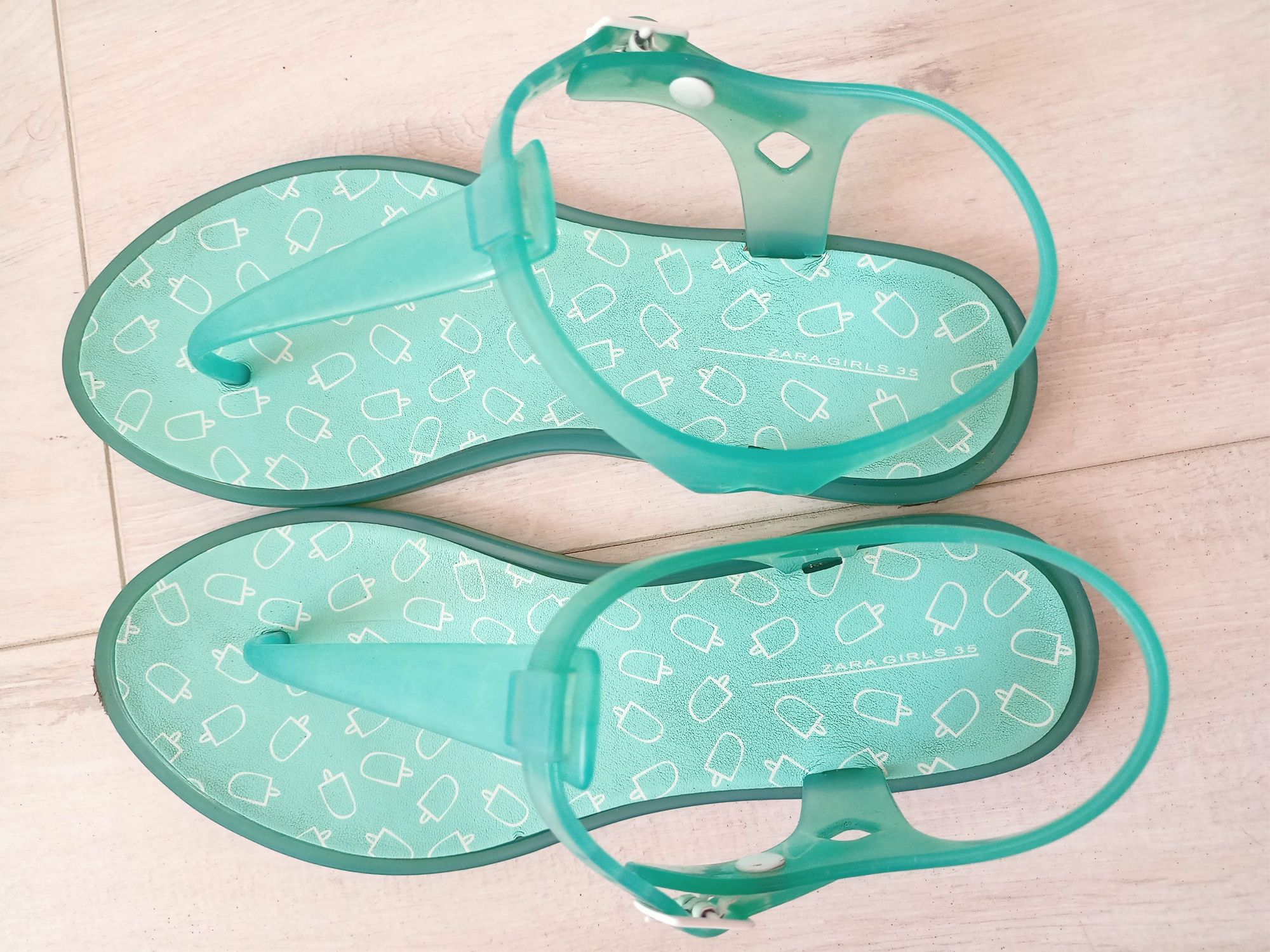 Buty 36 Zara Kids Girls sandały sandałki japonki jak nowe letnie lato