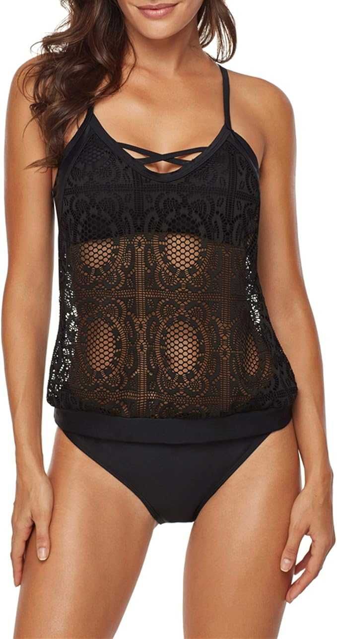 Nowy strój kąpielowy / koszulka / majtki / tankini !L/XL! 8083!