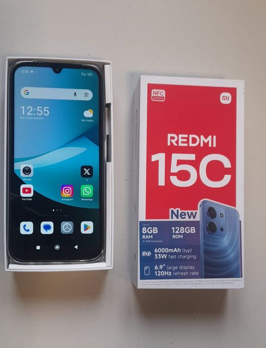 ovo, Redmi 15C Preto – Novo, com fatura e garantia
 fatura e garantia