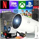 Projektor Android 4k Mini Przenośny Rzutnik Wifi Smart Tv Obrotowy Led
