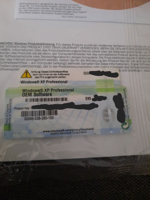 Windows XP Pro OEM DE 5 sztuk kolekcjonerski zestaw
Microsoft Windows