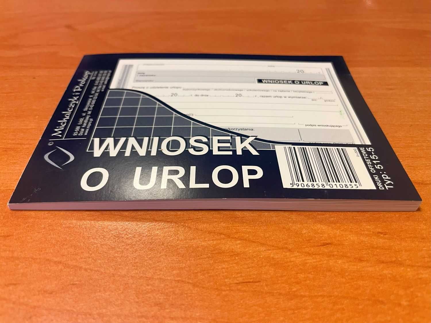 Druki Wniosek o urlop