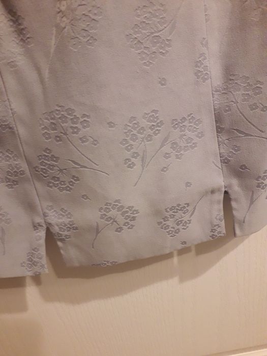 Sukienka S szara na lato biurowa co dzien vintage