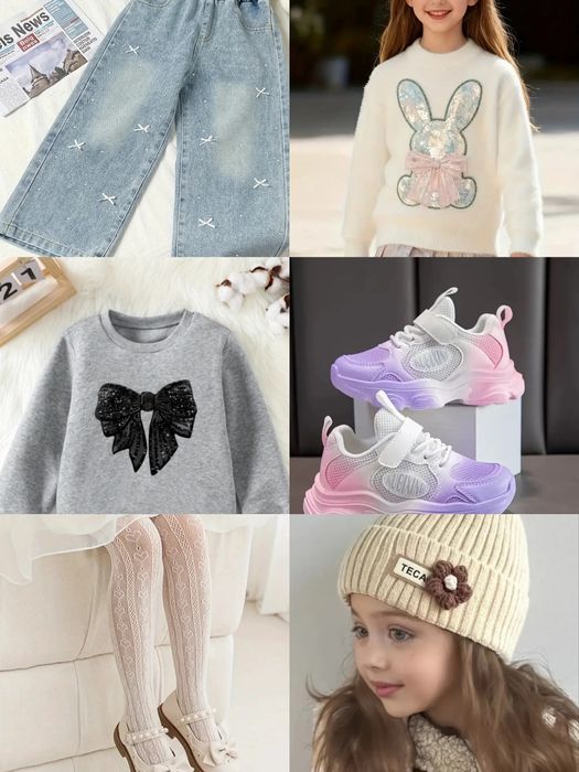 Одяг для дівчинки -джинси, светри