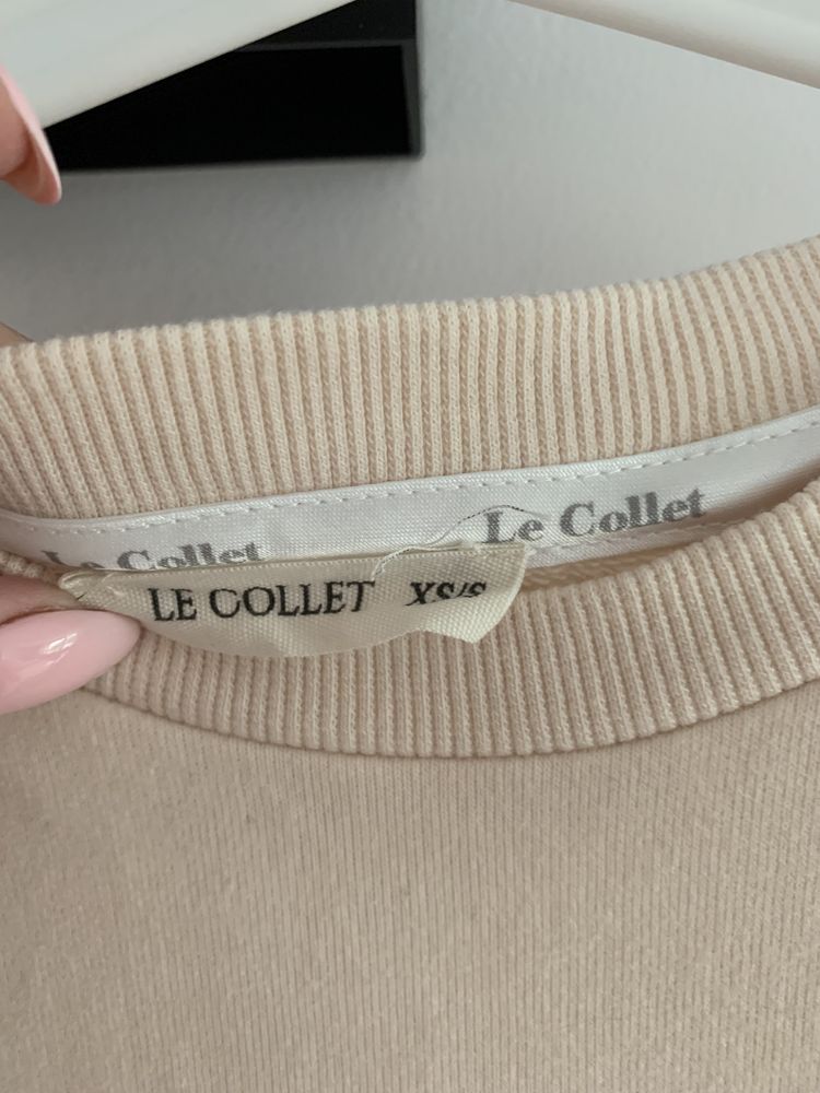Bluza Le Collet Origin beżowa kremowa oversize basic