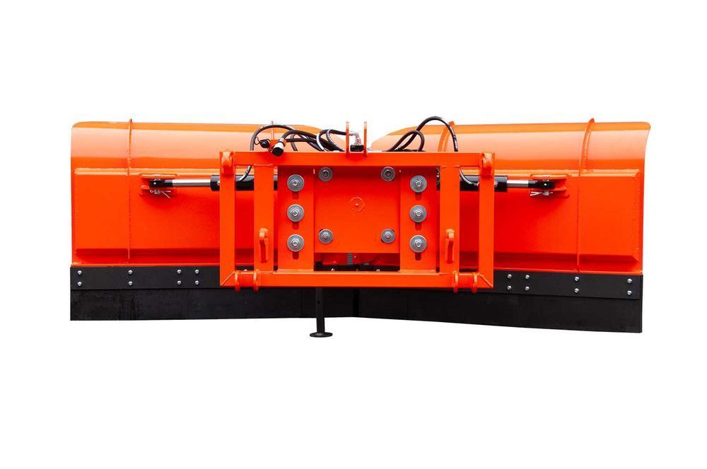 Pług śnieżny ciężki Metal Technik drogowy składany strzałka na parking