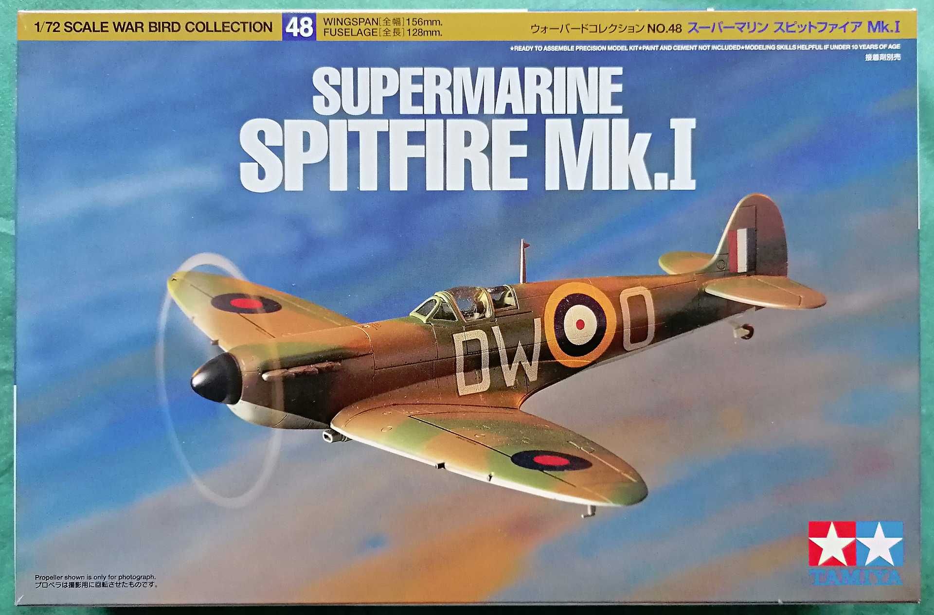 samolot Supermarine Spitfire Mk.I   Tamiya skala 1:72