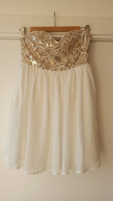 Sukienka suknia tiulowa cekinowa z cekinami baletnica sylwester  do ko