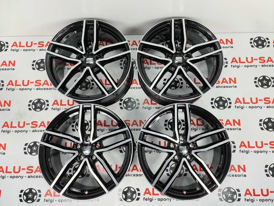 Nowe alufelgi SEAT 18" 5x112 Altea XL ATECA LEON II 2 3 4 Dark-Poler