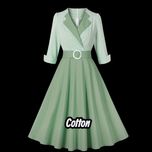 Sukienka styl retro lata 50 Pin-Up rozmiar L