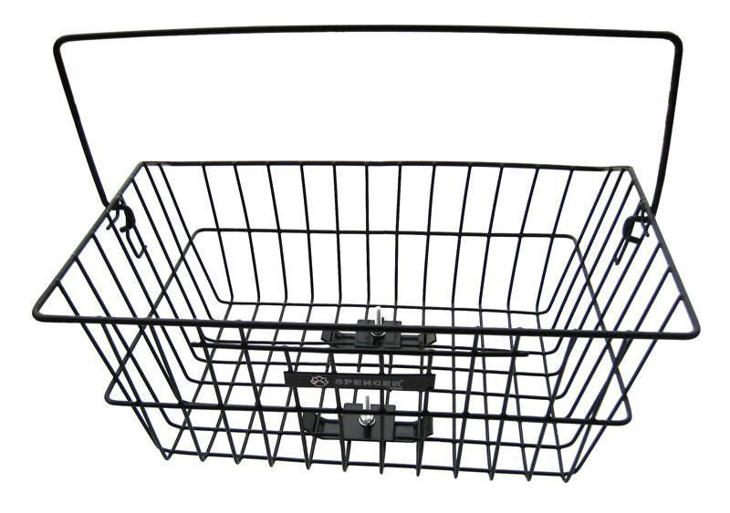 Kosz Na Bagażnik Drut Przykręcany Czarny