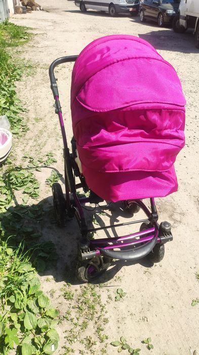 Коляска дитяча 2 в 1 для дівчинки