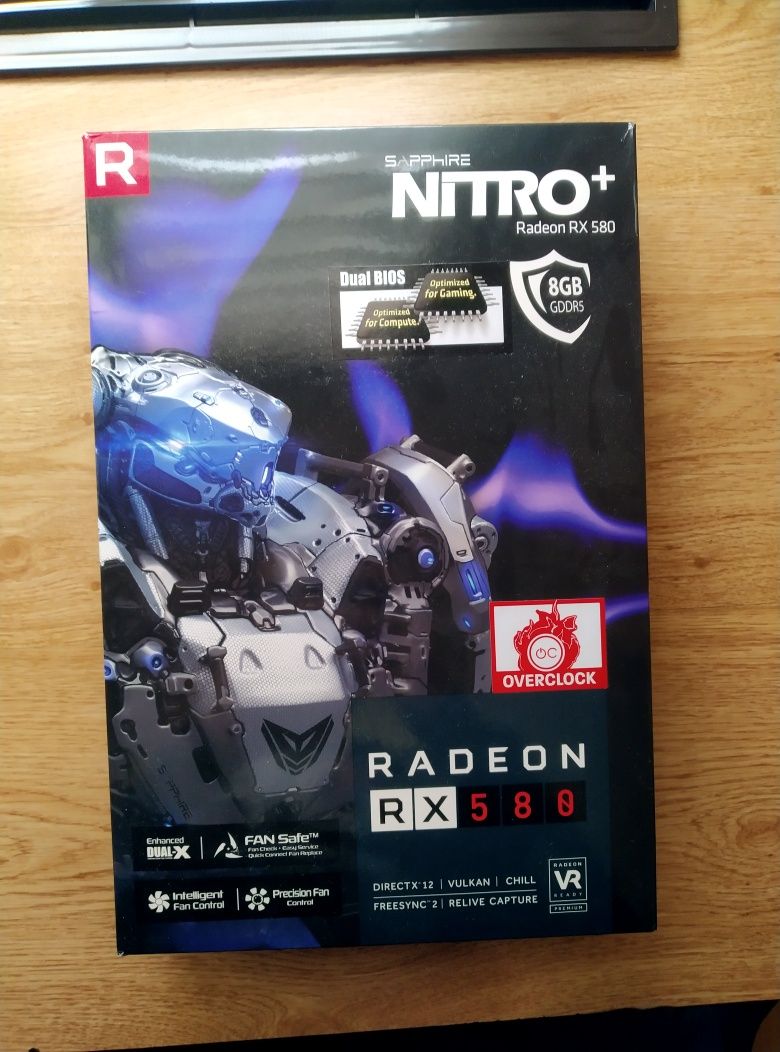 Відеокарта Sapphire RX580 8GB Nitro+