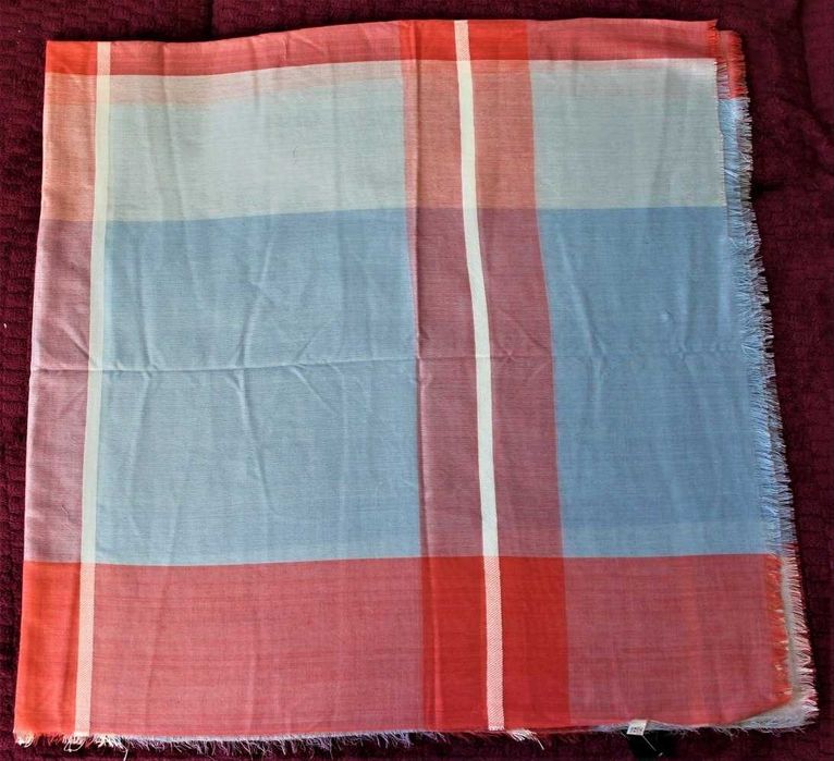 Damska chusta kolorowy wzór w kratę JORDAN