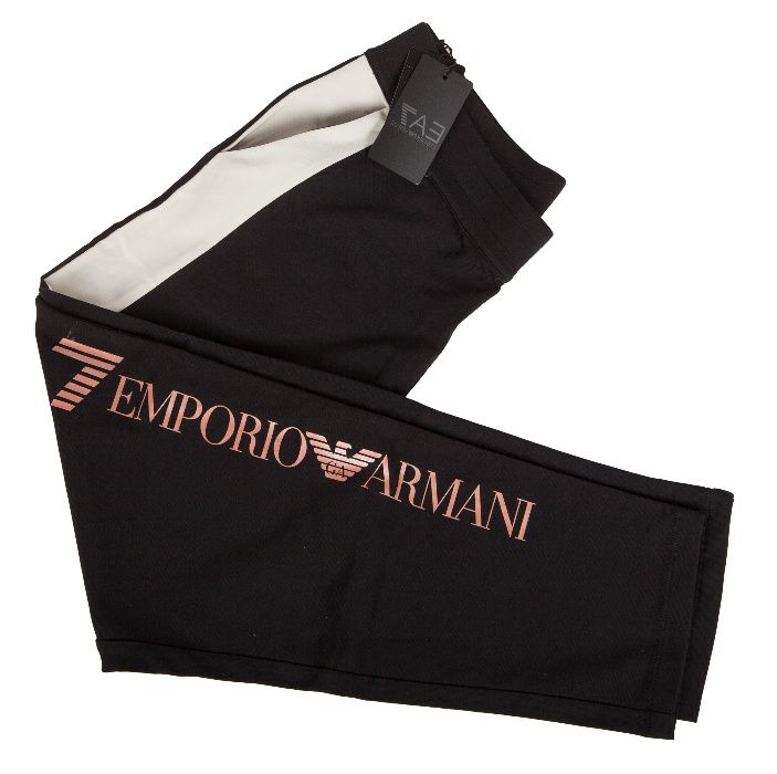 EMPORIO ARMANI EA7 markowe spodnie legginsy GOLD