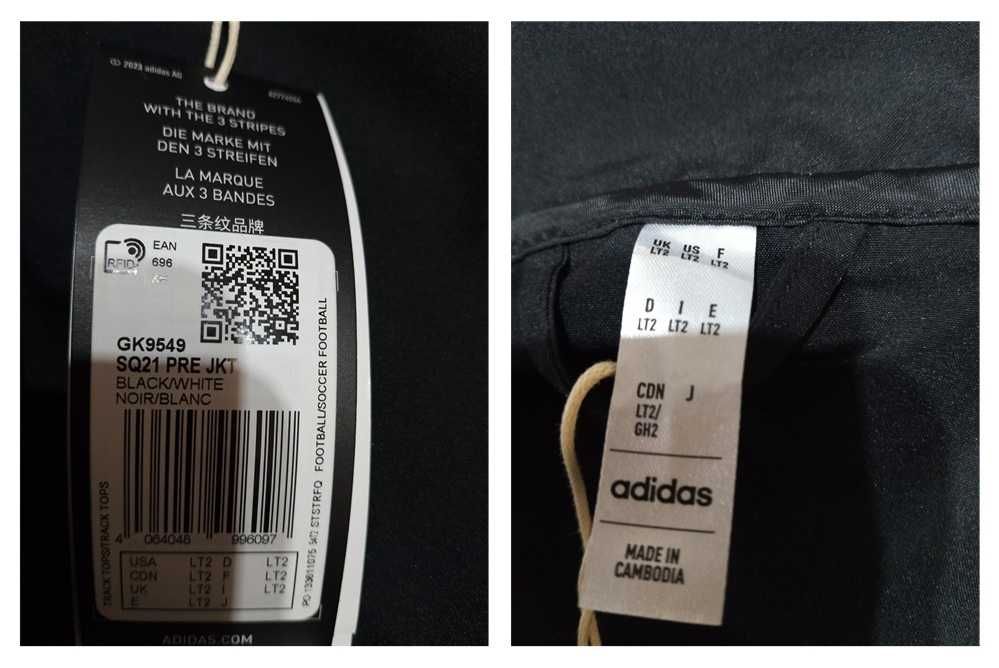 Casaco Preta Adidas Sport Sq21 Tam:L (136)