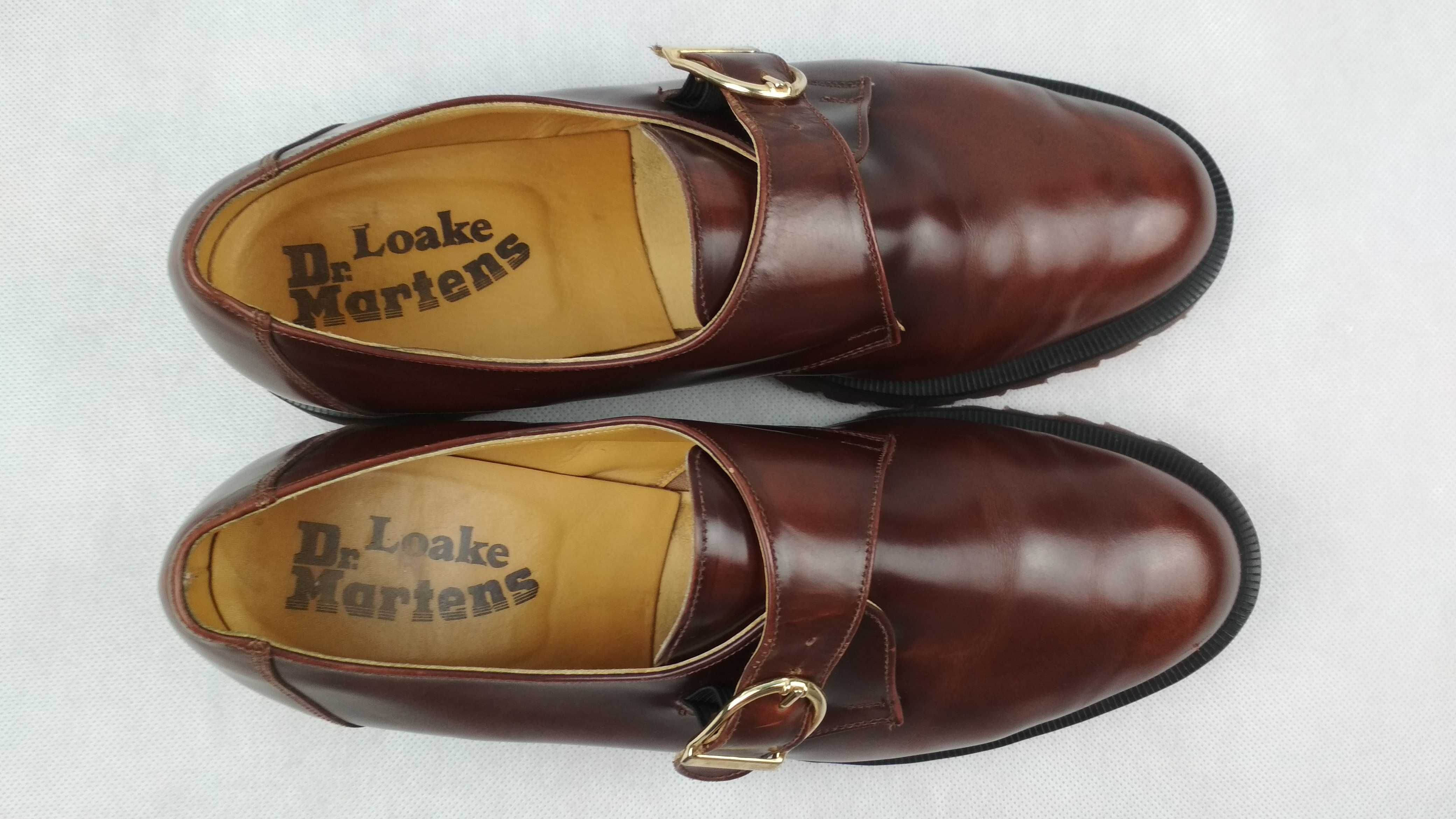 DR. MARTENS x Loake Buty Półbuty Monki Z Klamrą Skórzane Roz. 47