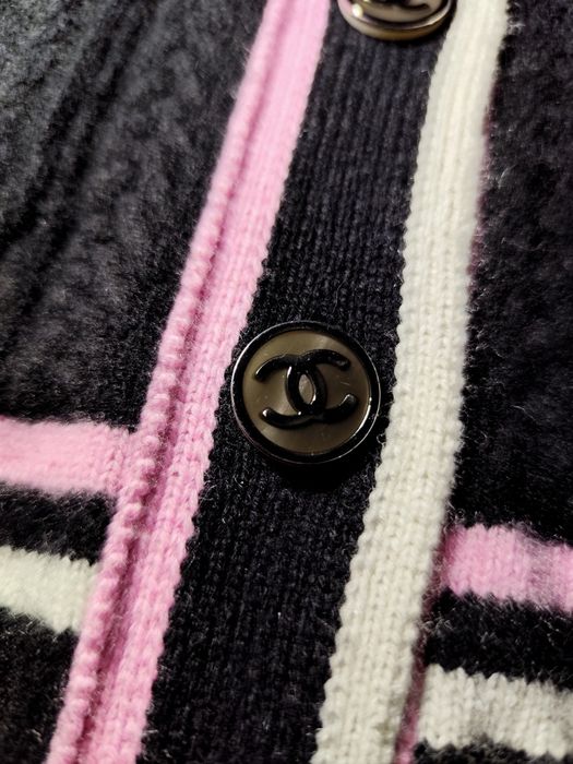 CHANEL жіночий кашеміровий чорний кардиган M-L в стилі old money