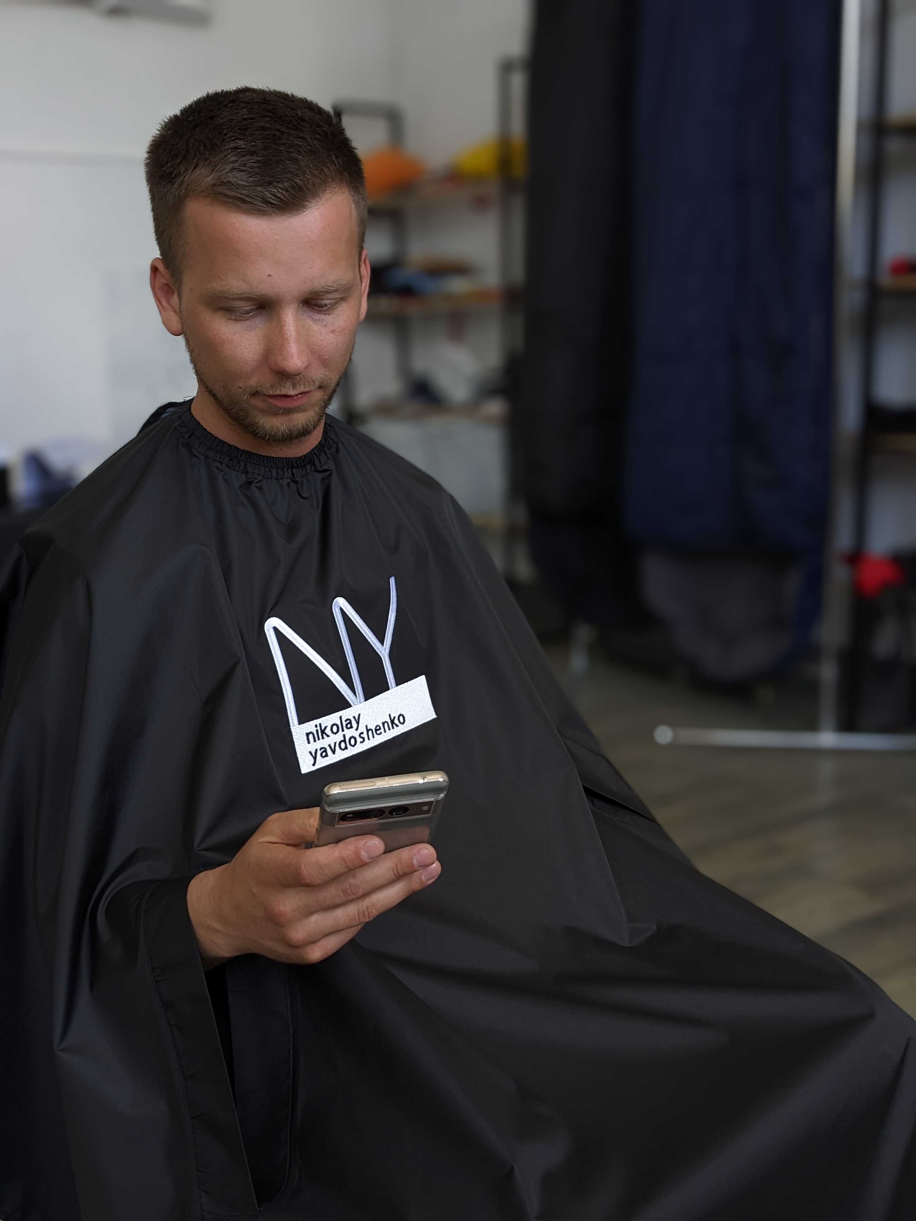 Пеньюар перукарський з вашим Логотипом | Накидка клієнта