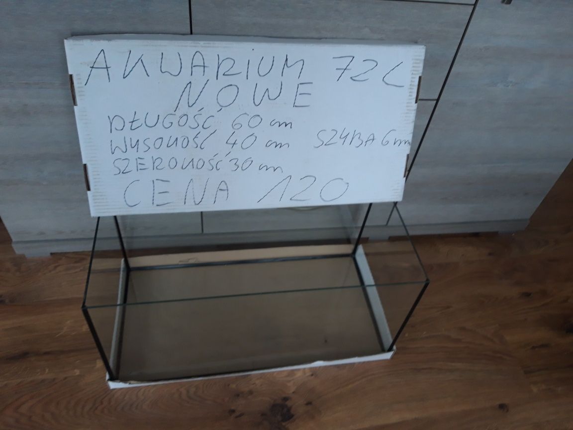 Akwarium 72l NOWE