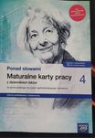 Sprzedam “Ponad słowami. Maturalne karty pracy 4” - Nowa Era