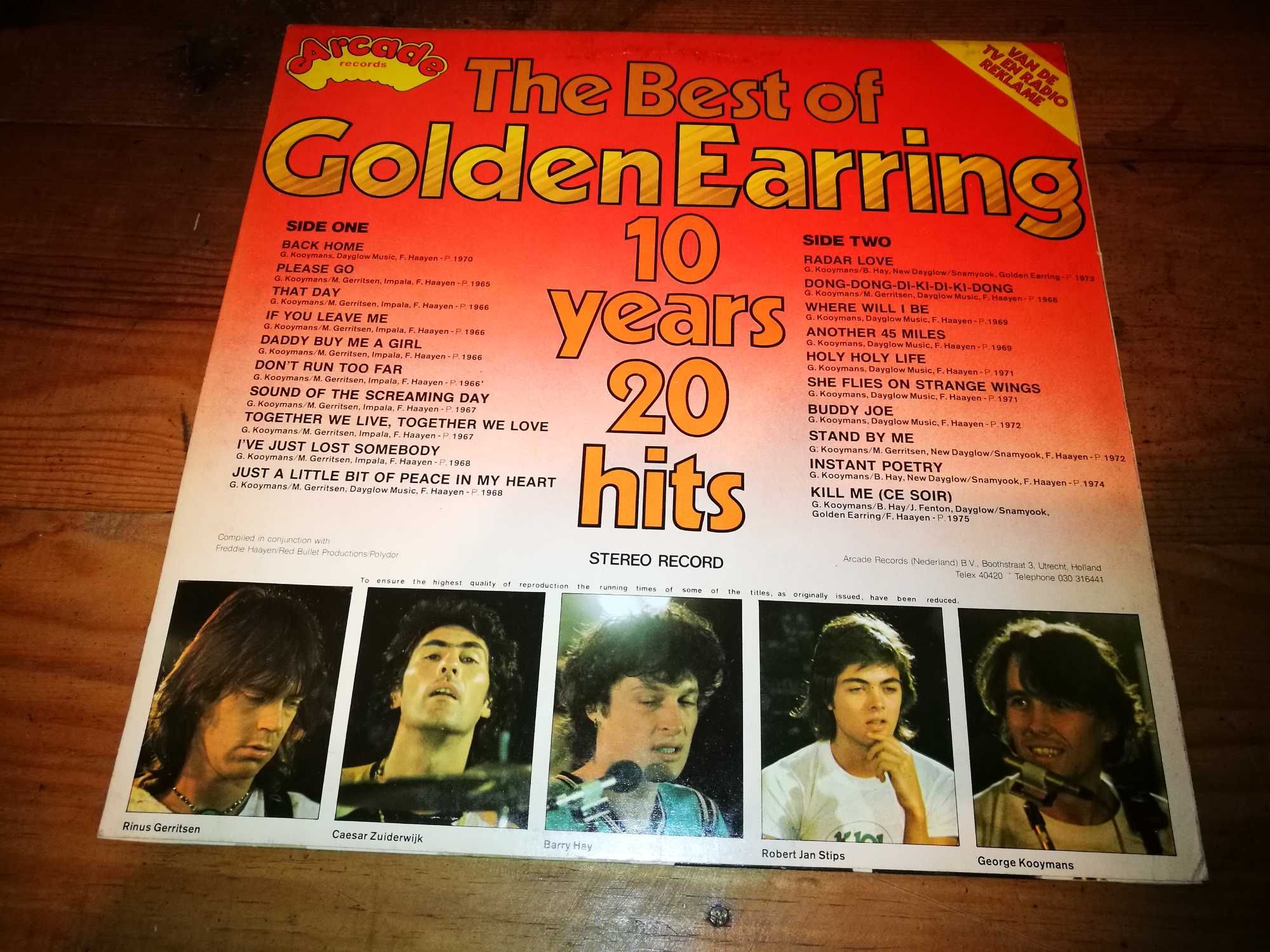 GOLDEN EARING-The Best Of Golden Earing - 10 Years 20 Hits LP
