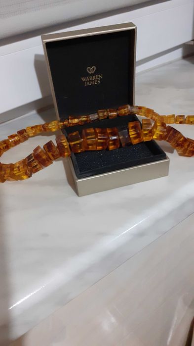 Naszyjnik z bursztynów