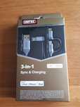 kabel USB 2.0 do Micro USB z adapterami USB-C i Lightning firmy Unitek