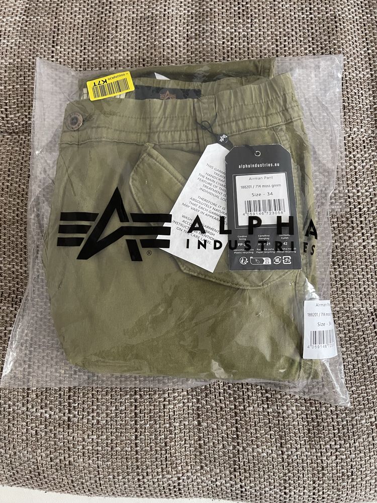 Spodnie bojówki Alpha Industries W34