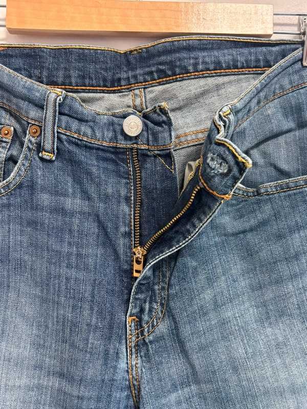 Levi's 751 W33 L32 męskie jeansy niebieskie 100% bawełna proste