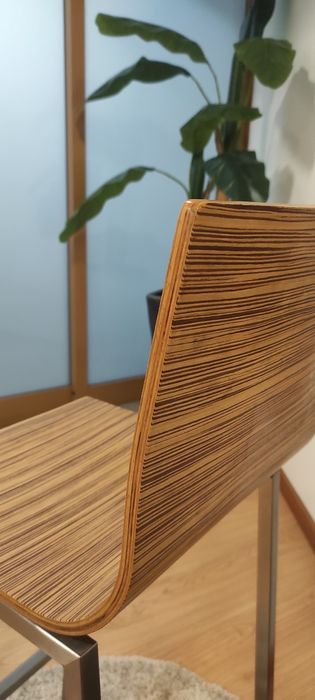 Cadeira alta em inox