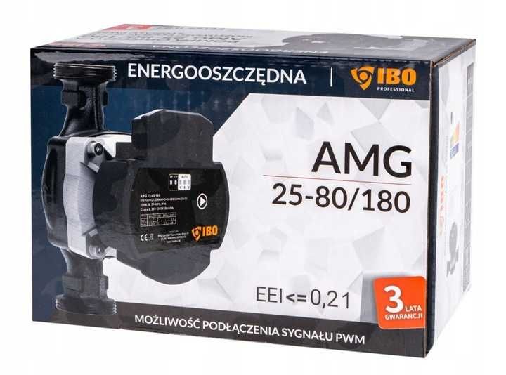 POMPA OBIEGOWA Elektroniczna IBO AMG 25/80/180 PWM + śrubunki