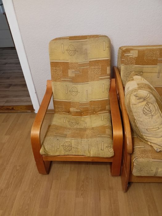 Kanapa i fotel wypoczynkowy