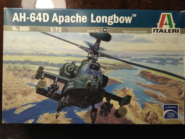 1/72 italeri AH-64D Apache Longbow сборная модель вертолета