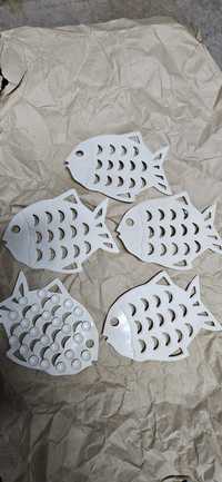 Podkładki w kształcie ryby