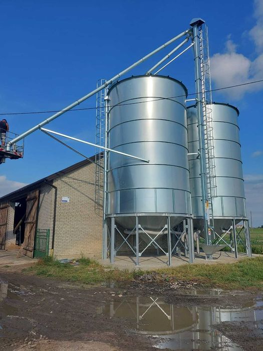 Podajnik łopatkowy do zboża kubełkowy ślimakowy silos zbożowy