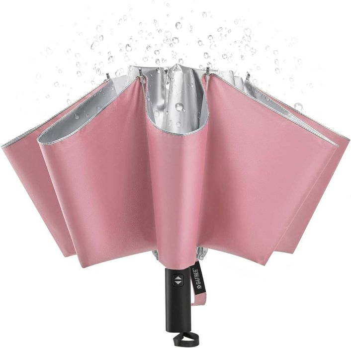 Odwrócony duży parasol podróżny, 10 żeber, wiatroszczelny, 137 cm