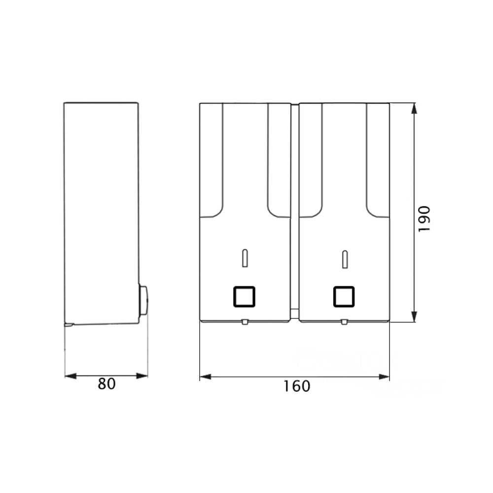 Дозатор для жидкого мыла Lidz (PLA)-120.01.02 на 700ml