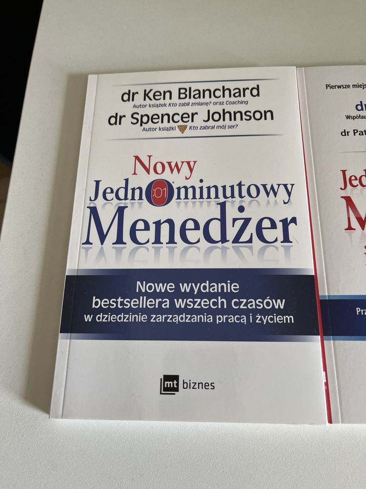 Zestaw 3 ksiazek. Jednominutowy Menedżer.
