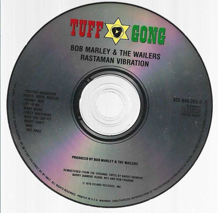 Bob Marley & The Wailers - - - - - Rastaman Vibration - - - - - CD