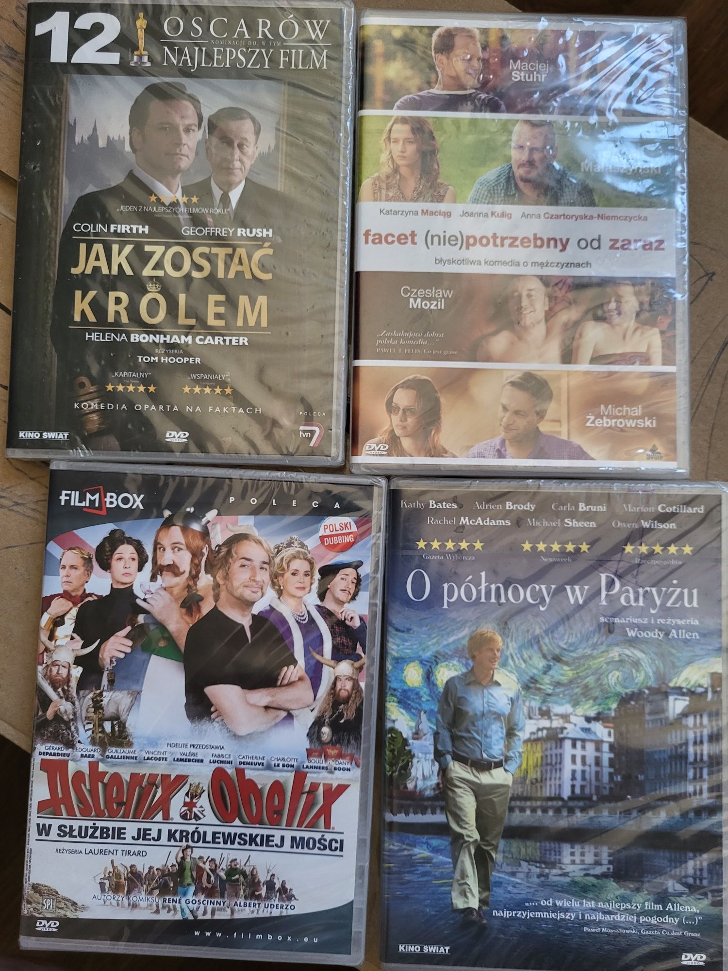 Cztery filmy DVD nowe Asterix król