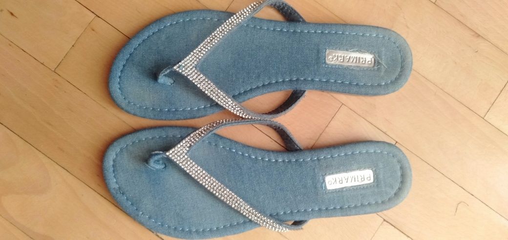 Japonki jeansowe PRIMARK r. 38