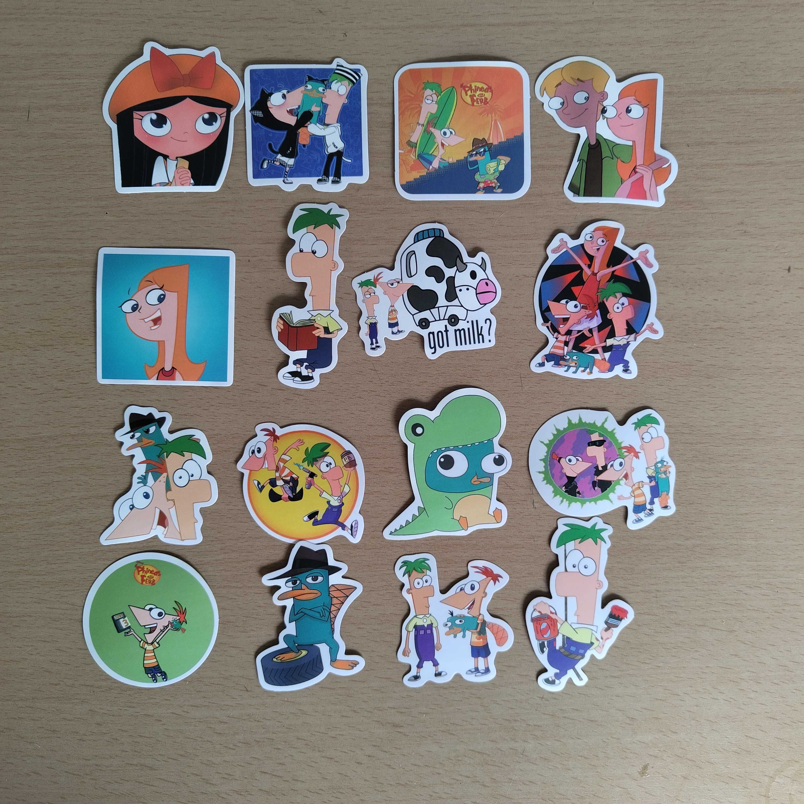 Pack 50 Autocolantes Stickers Phineas And Ferb