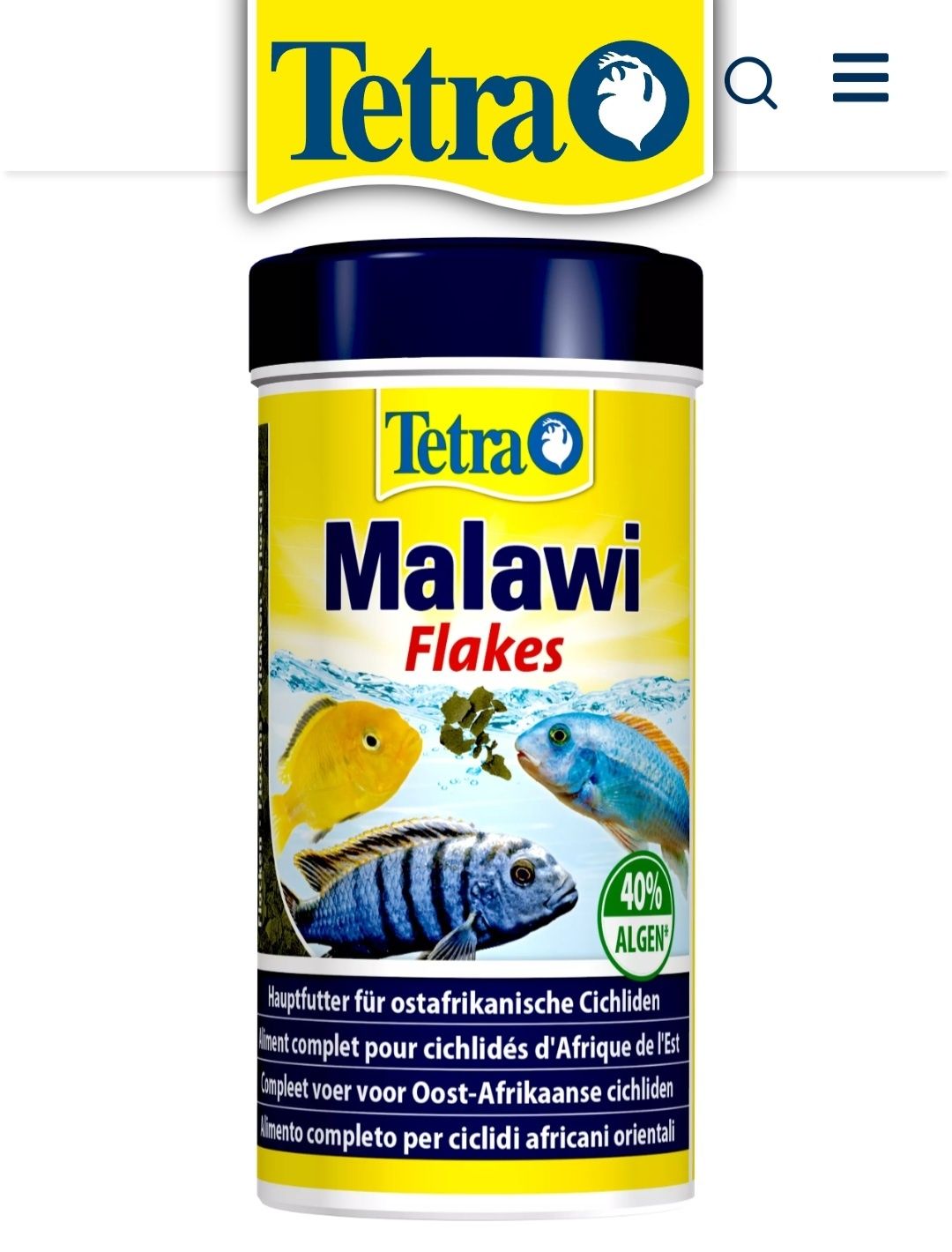 Tetra Malawi Flakes Tetra Algae Mix Flakes