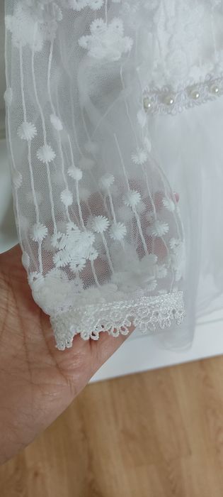 Tiulowa sukieneczka do chrztu w stylu Milulove