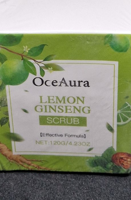 Peeling do ciała Cytryna i  Żeń-szeń, OceAura, Scrib Body,